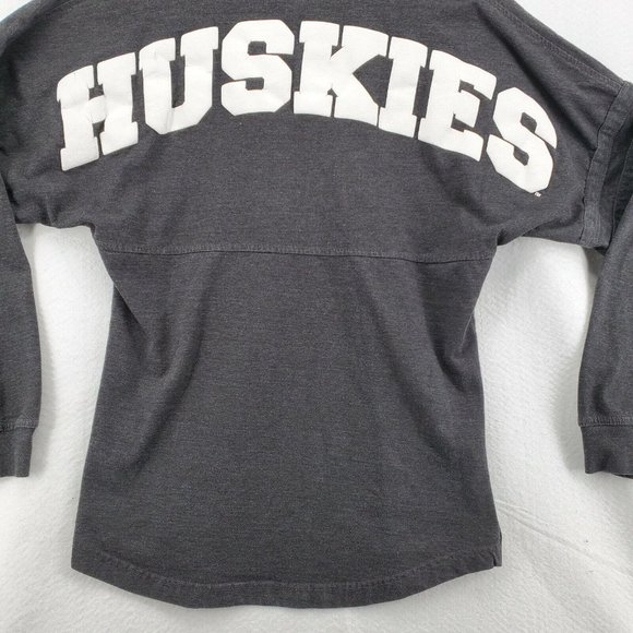 Northern Illinois Huskies Shirt Men's Long Sleeve Pullover Tee NCAA Black Small - Picture 9 of 12